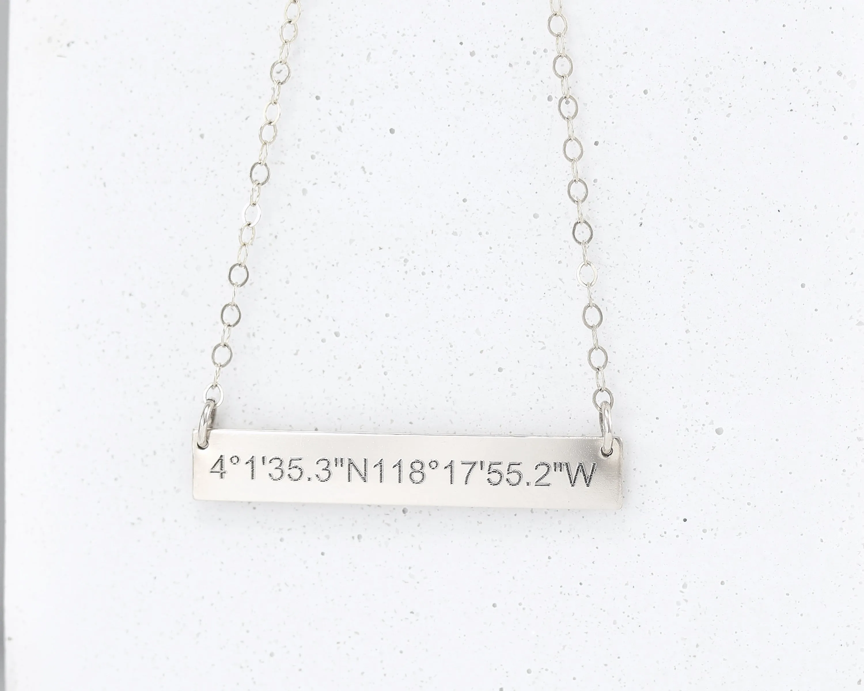 Coordinate Bar Necklace