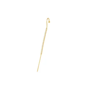 Cubic Zirconia Simple Bar Hook Ear Bar