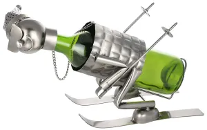 (D) Wine Bottle Holder, Skiier, Bar Counter Decoration