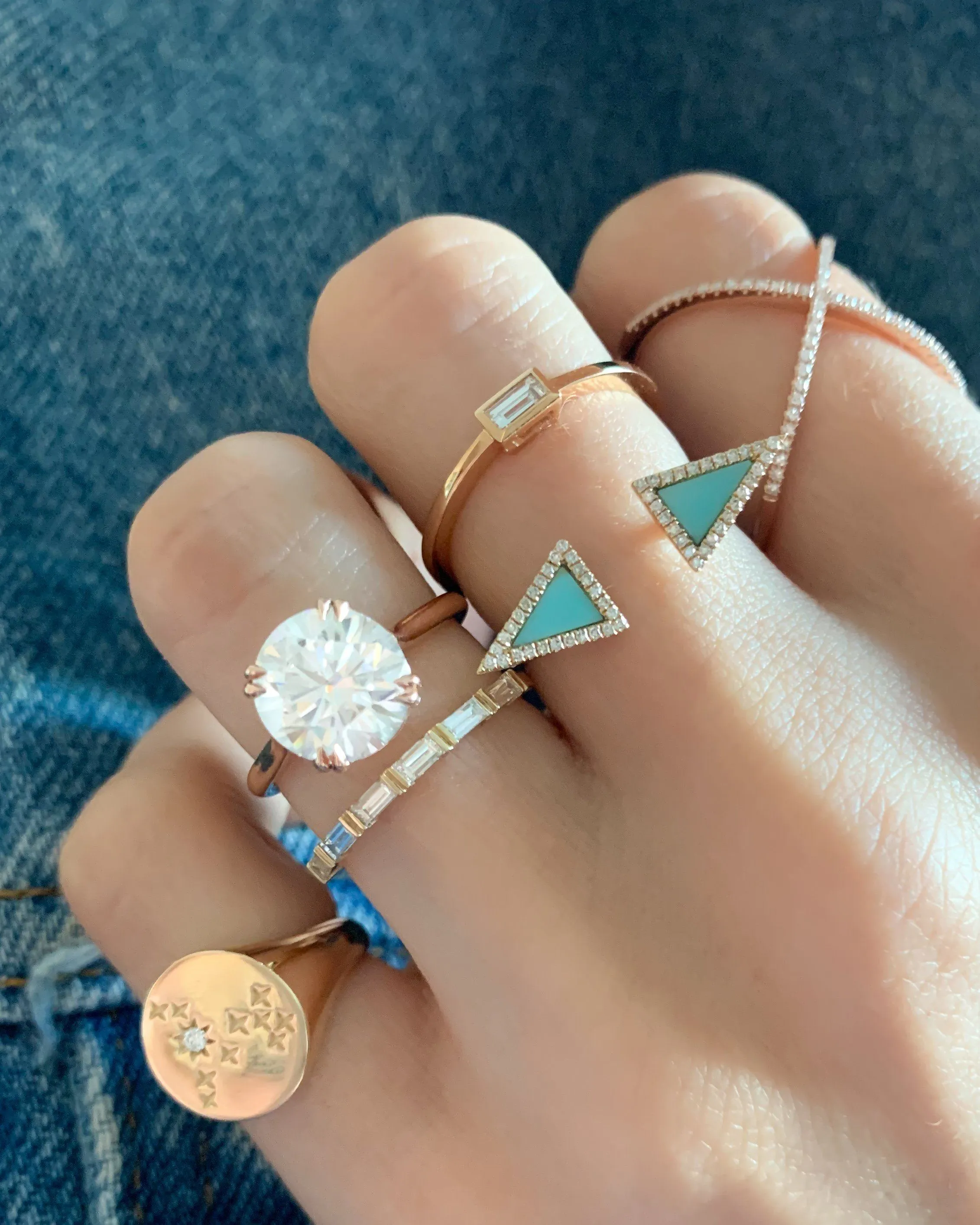 Dainty Baguette Wedding Band