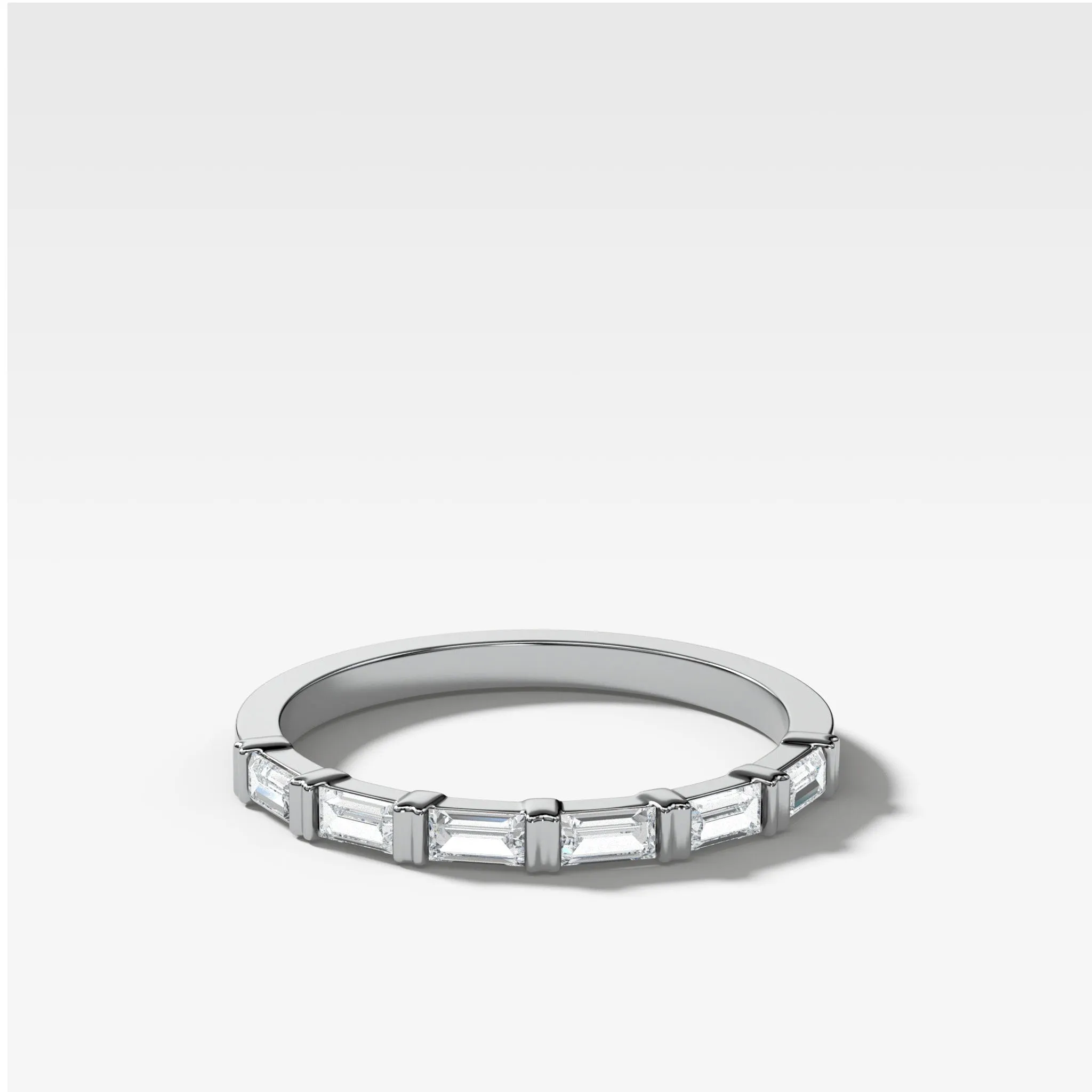Dainty Baguette Wedding Band