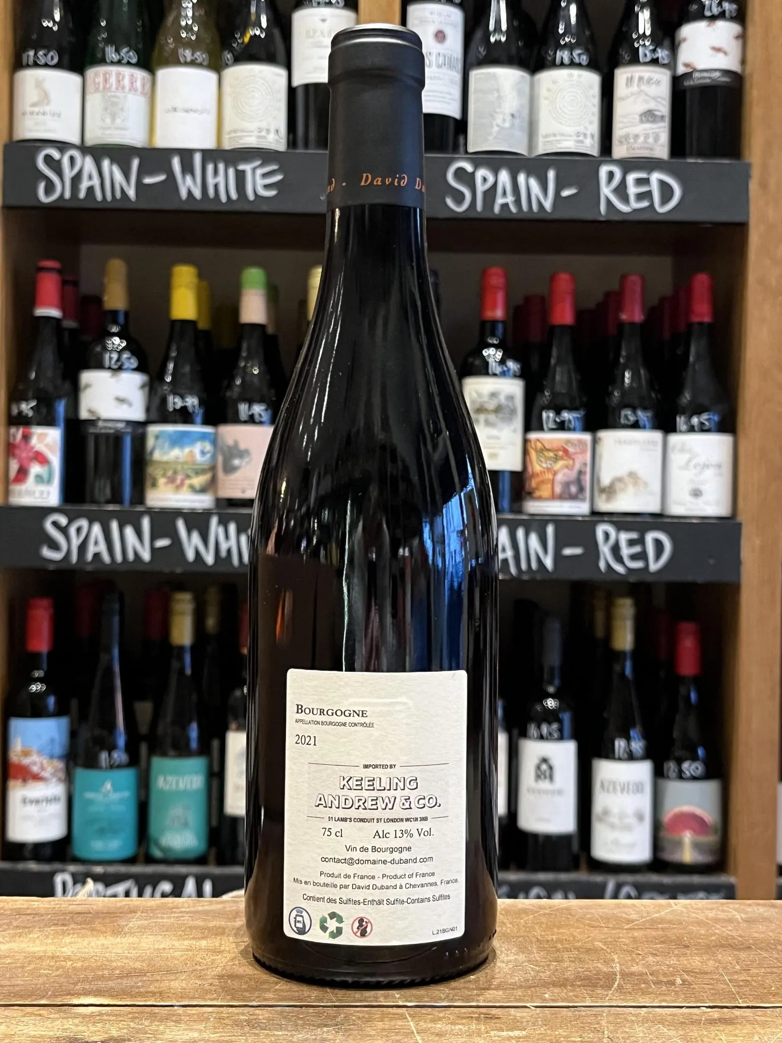 David Duband Rouge 2021 - Burgundy