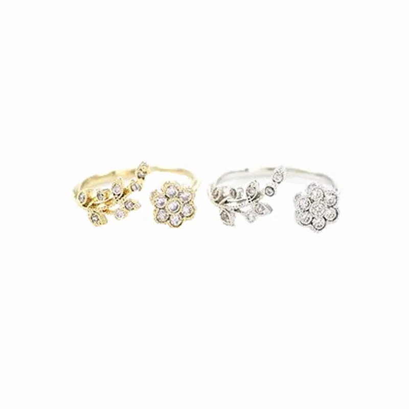 Delicate Vintage Inspired Flower Ring