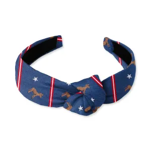 Democrat Blue - Knotted Headband