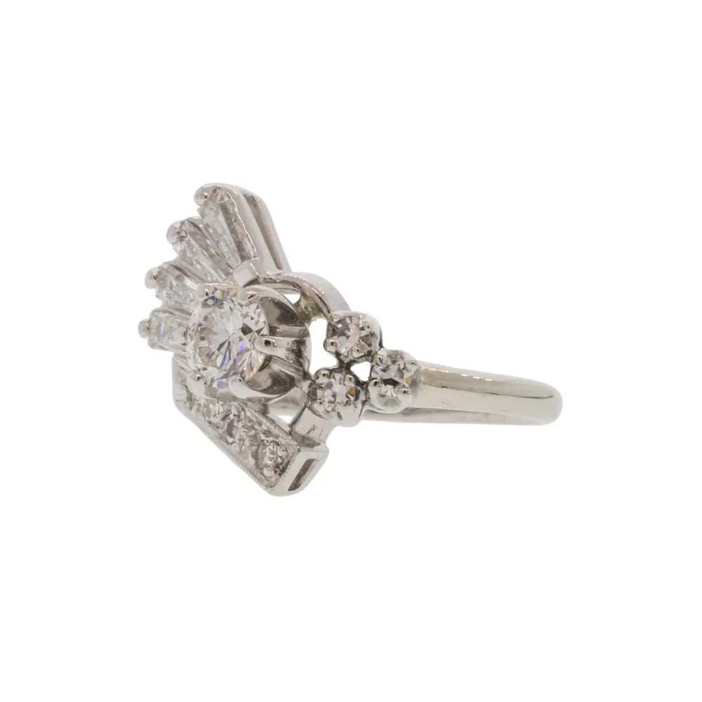 Diamond Cluster Fan Ring