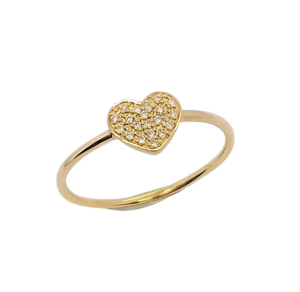 Diamond Heart Ring 14K Gold