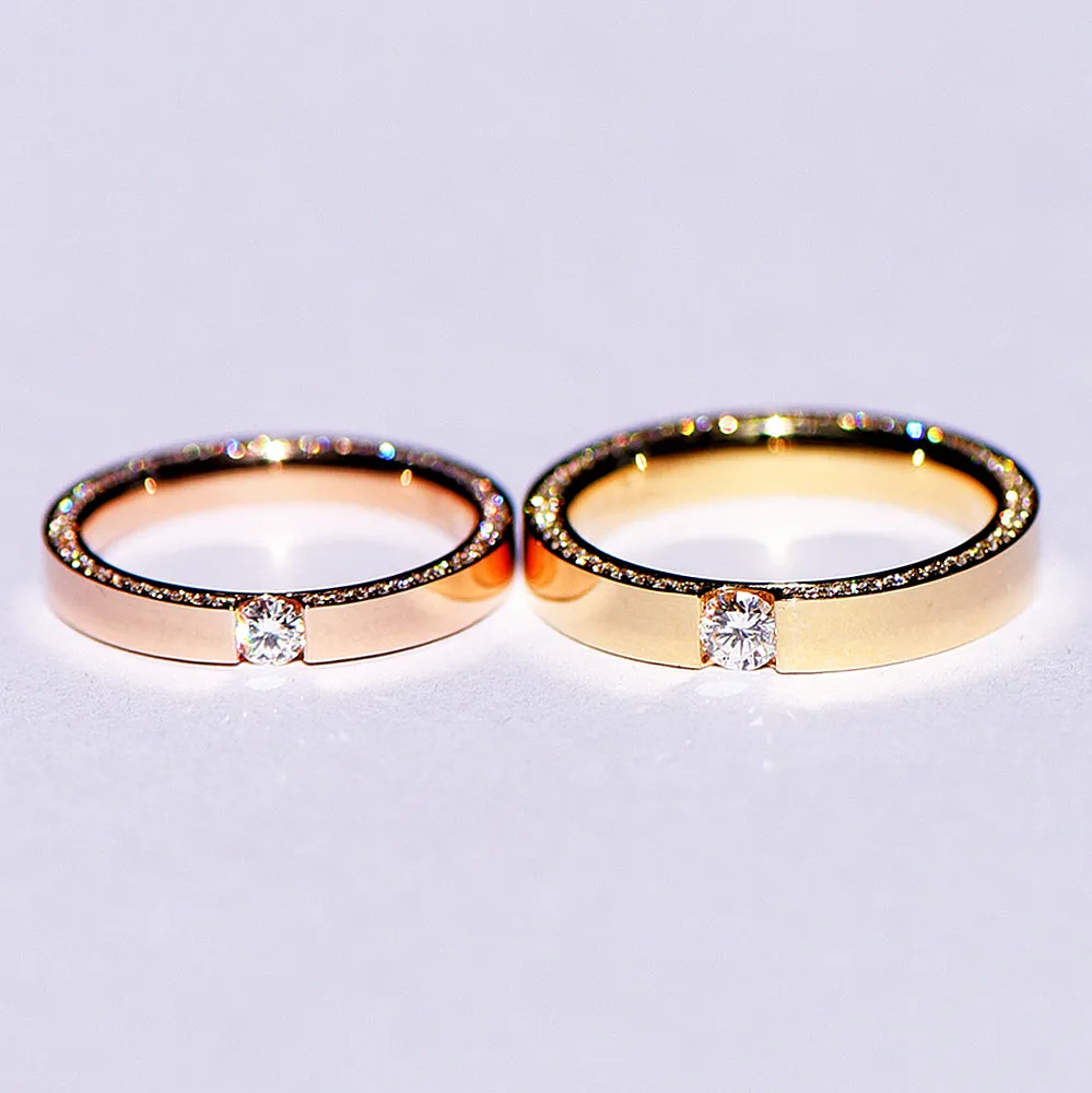 Diamonds Side Eternity Wedding Ring