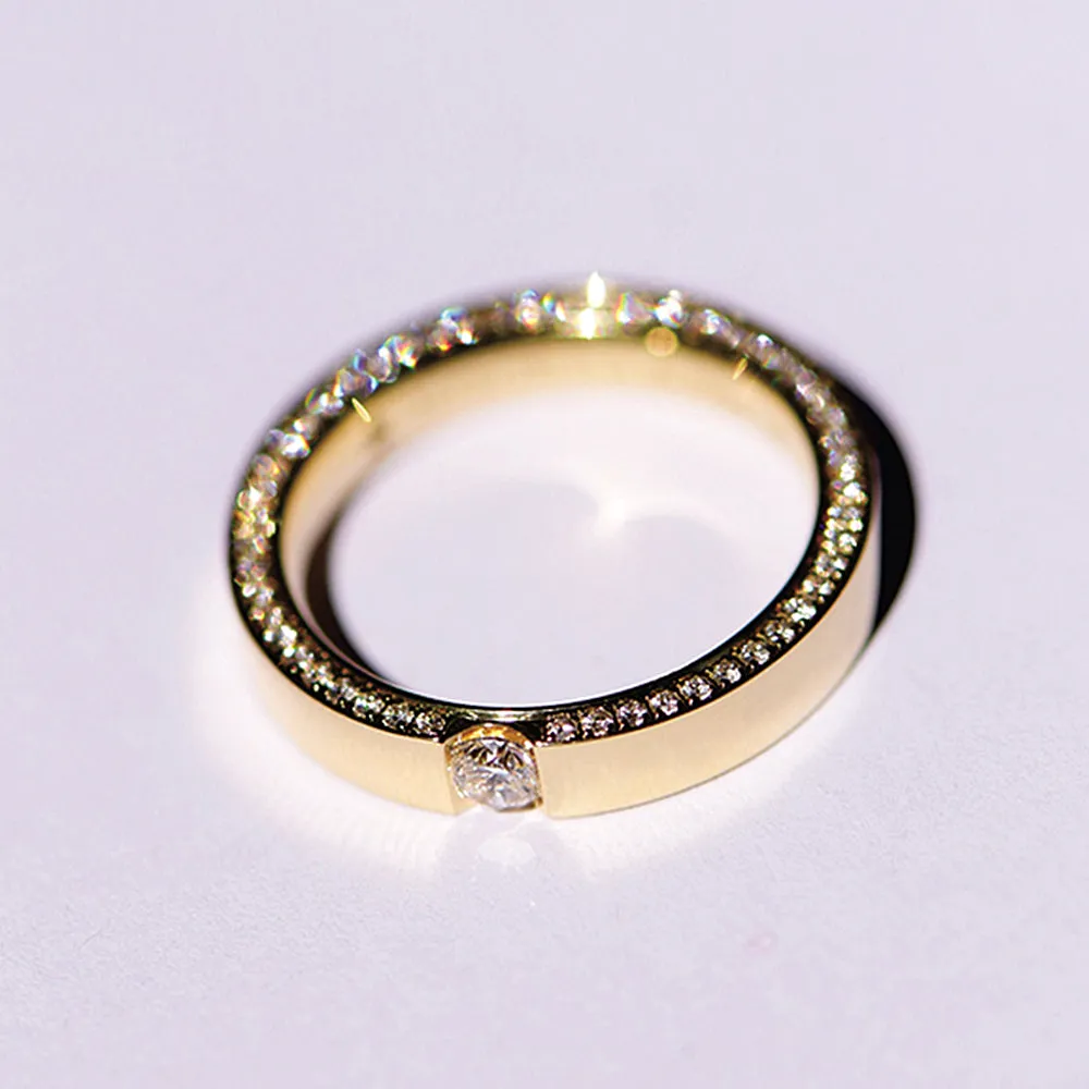 Diamonds Side Eternity Wedding Ring