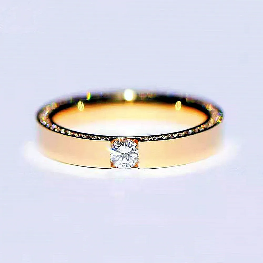 Diamonds Side Eternity Wedding Ring