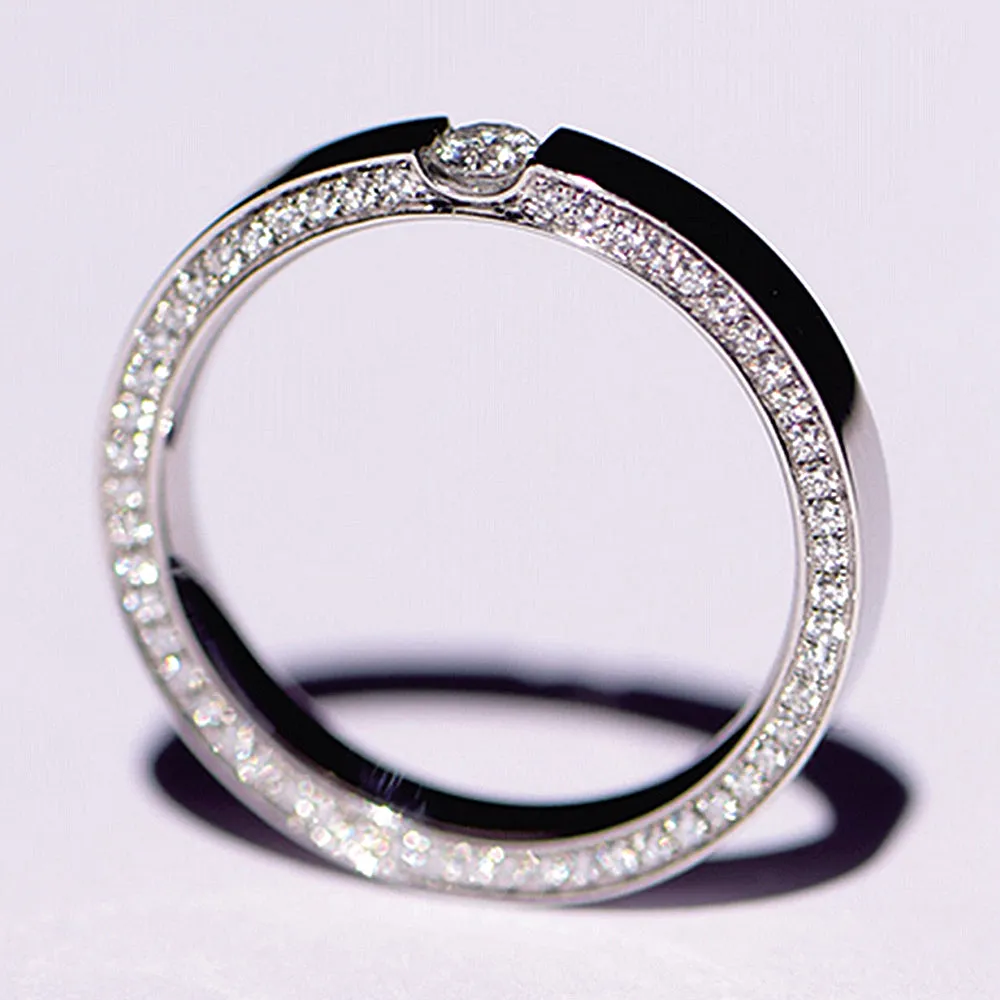 Diamonds Side Eternity Wedding Ring
