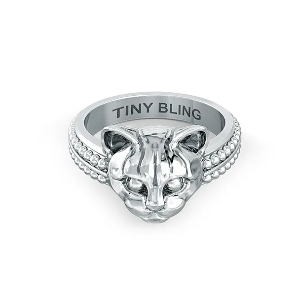 Domestic Cat Face Feline Ring