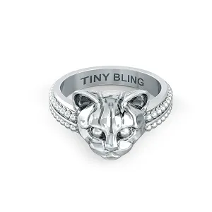 Domestic Cat Face Feline Ring