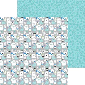 Doodlebug - Snow Much Fun - 12x12 Single Sheets - Snow Happy  / 8389