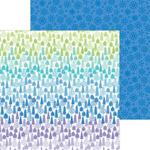 Doodlebug - Snow Much Fun - 12x12 Single Sheets - Wintery Woods / 8386