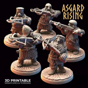 Dwarf Ranged: Dwarves in Chain Mail with Crossbows