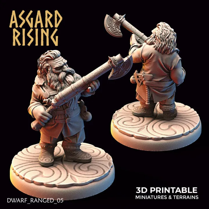 Dwarf Ranged: Dwarves in Clothes with Firearms