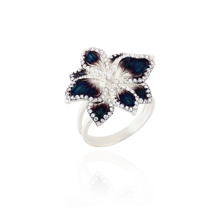 Ember Magnolia Ring
