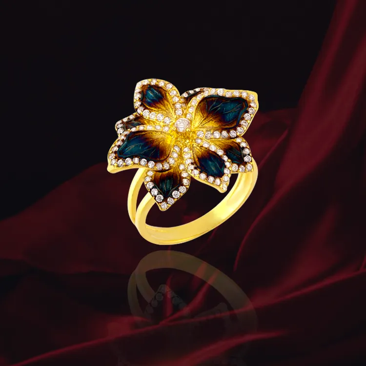 Ember Magnolia Ring