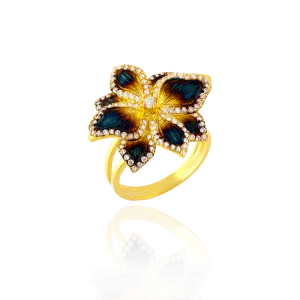 Ember Magnolia Ring