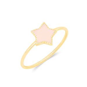 Enamel Star Ring