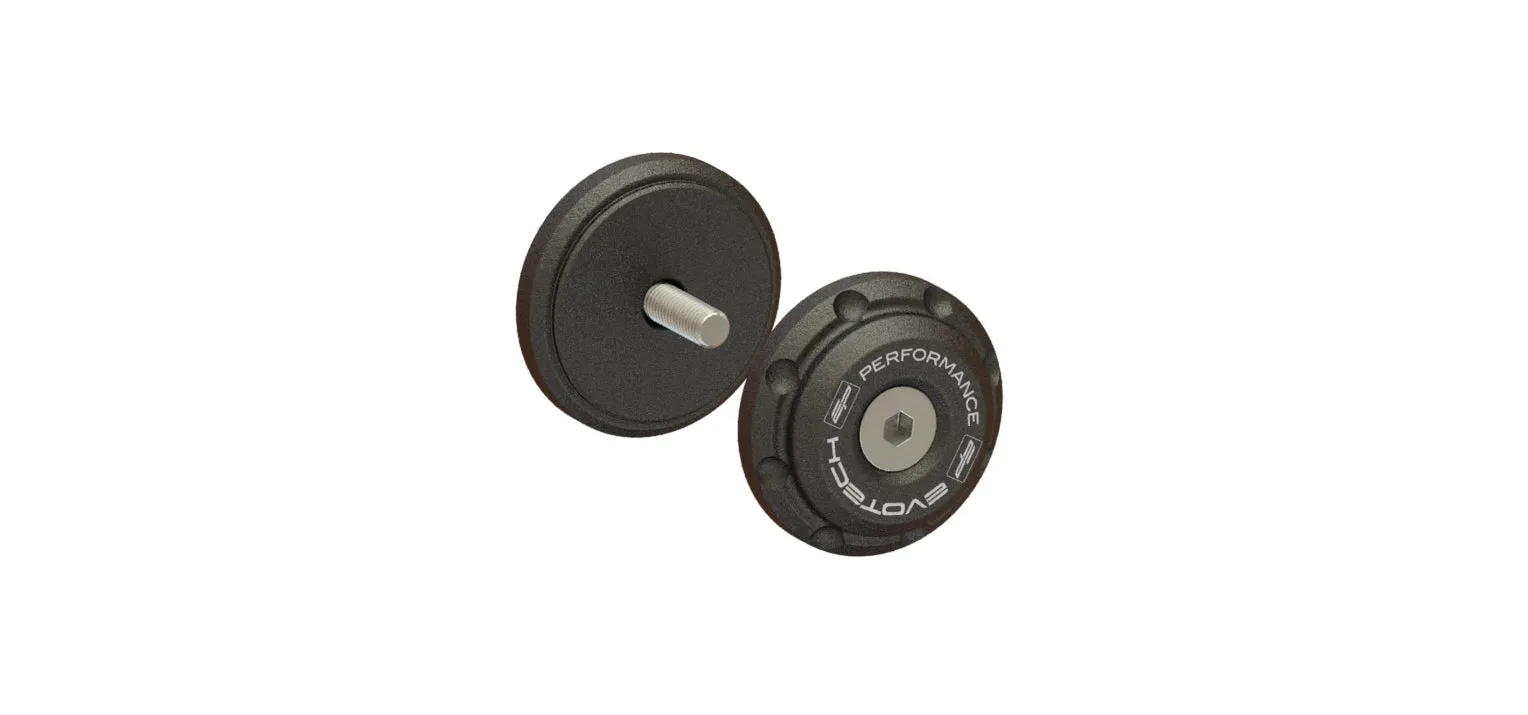 Evotech Bar End Weights for OE handlebar end mirrors - Triumph Trident 660 Triple Tribute Edition (2024 )