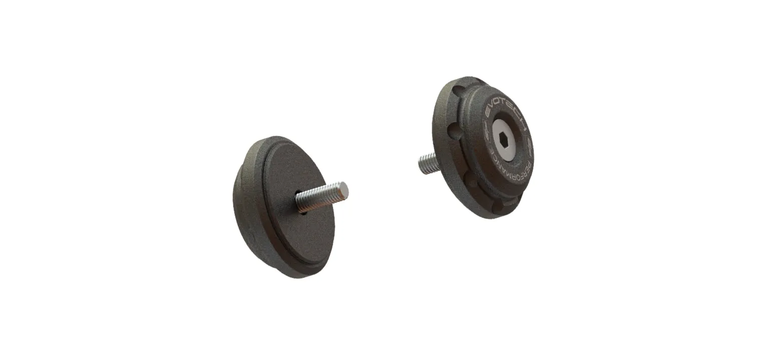 Evotech Bar End Weights for OE handlebar end mirrors - Triumph Trident 660 Triple Tribute Edition (2024 )