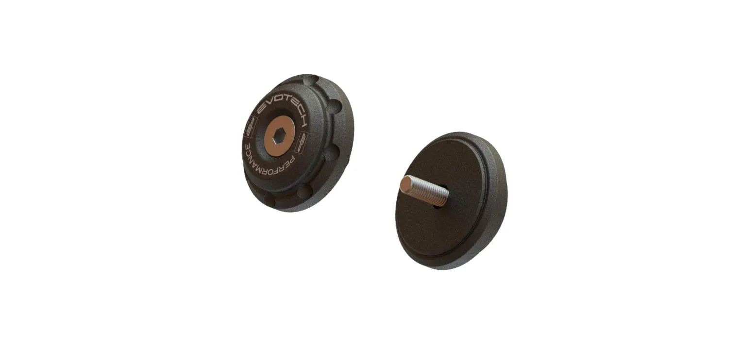 Evotech Bar End Weights for OE handlebar end mirrors - Triumph Trident 660 Triple Tribute Edition (2024 )