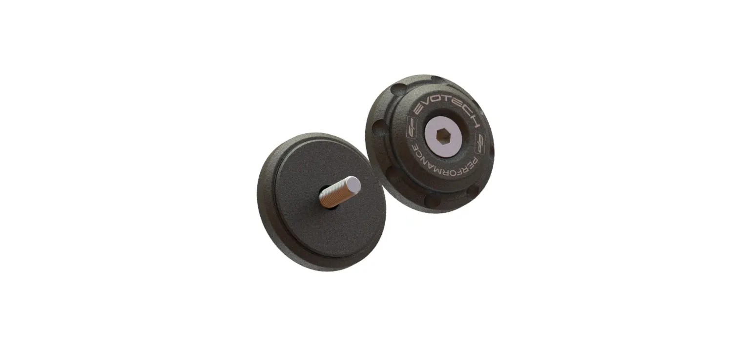 Evotech Bar End Weights for OE handlebar end mirrors - Triumph Trident 660 Triple Tribute Edition (2024 )