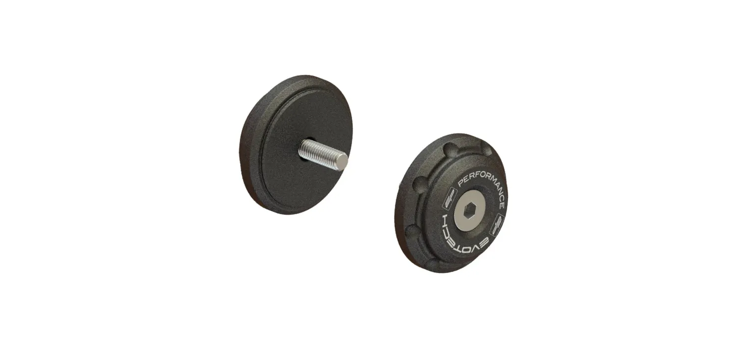 Evotech Bar End Weights for OE handlebar end mirrors - Triumph Trident 660 Triple Tribute Edition (2024 )