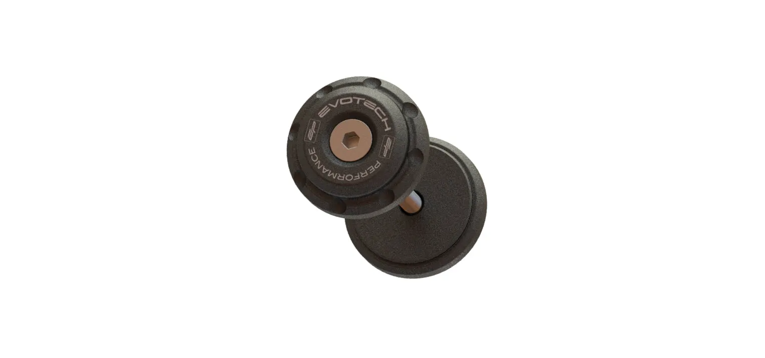 Evotech Bar End Weights for OE handlebar end mirrors - Triumph Trident 660 Triple Tribute Edition (2024 )