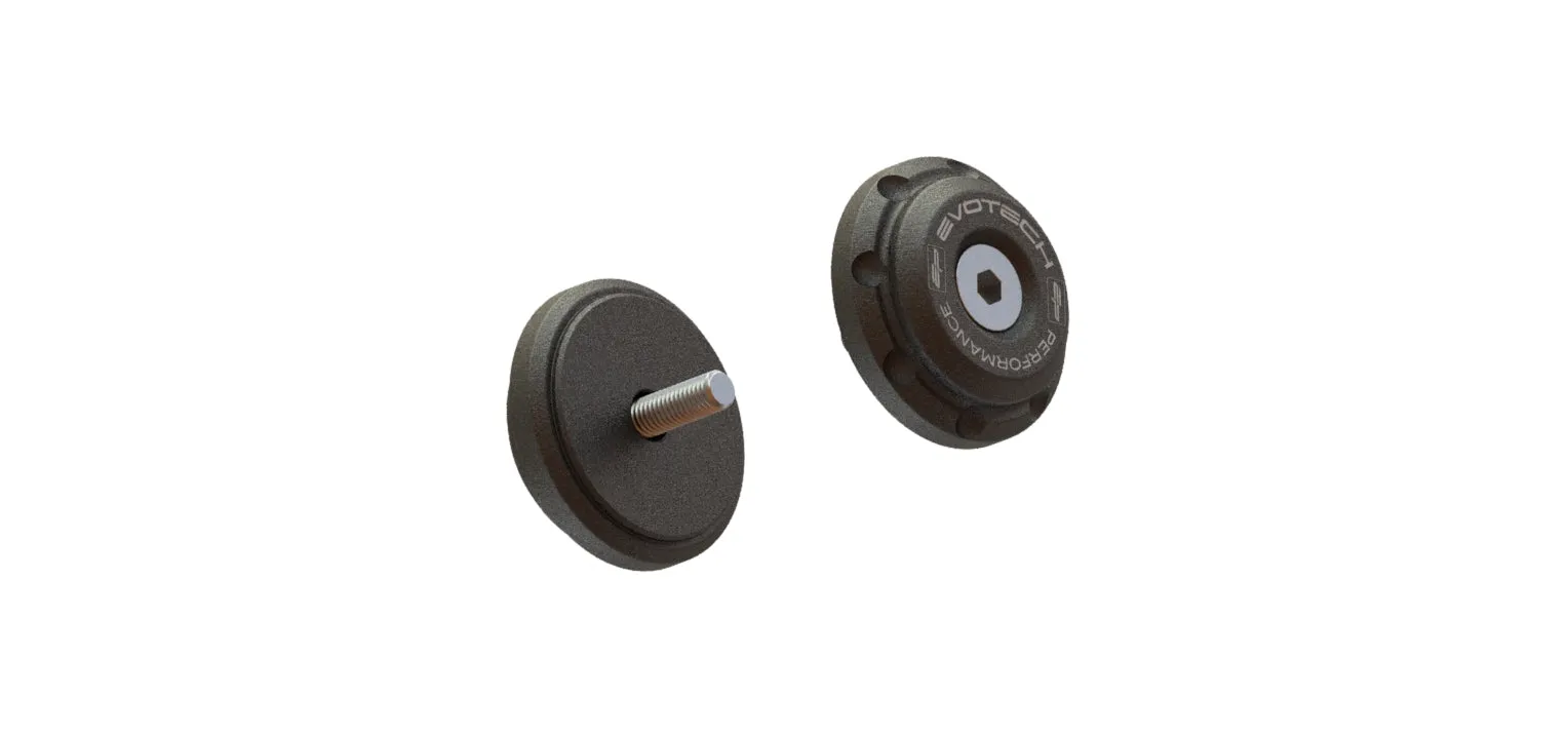 Evotech Bar End Weights for OE handlebar end mirrors - Triumph Trident 660 Triple Tribute Edition (2024 )