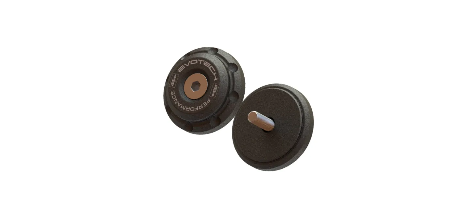 Evotech Bar End Weights for OE handlebar end mirrors - Triumph Trident 660 Triple Tribute Edition (2024 )