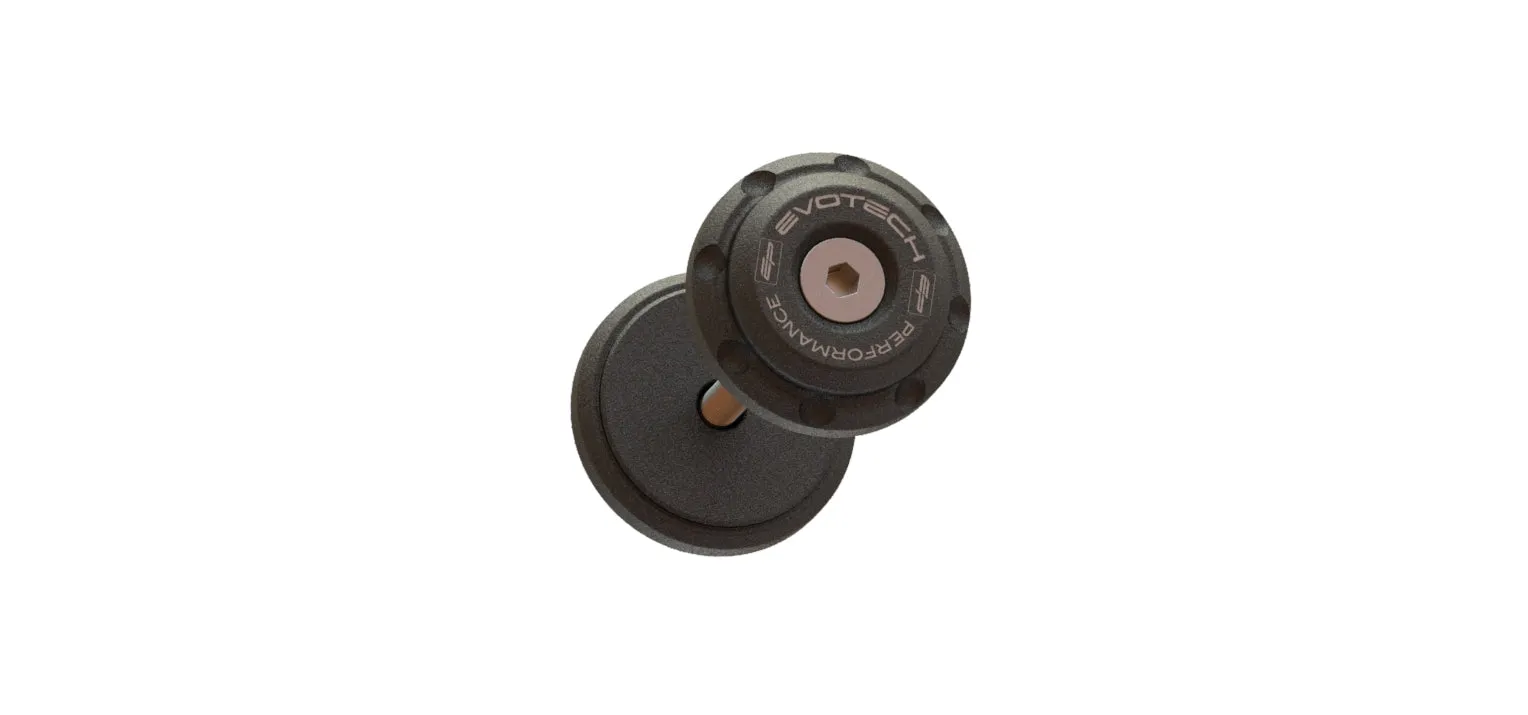 Evotech Bar End Weights for OE handlebar end mirrors - Triumph Trident 660 Triple Tribute Edition (2024 )