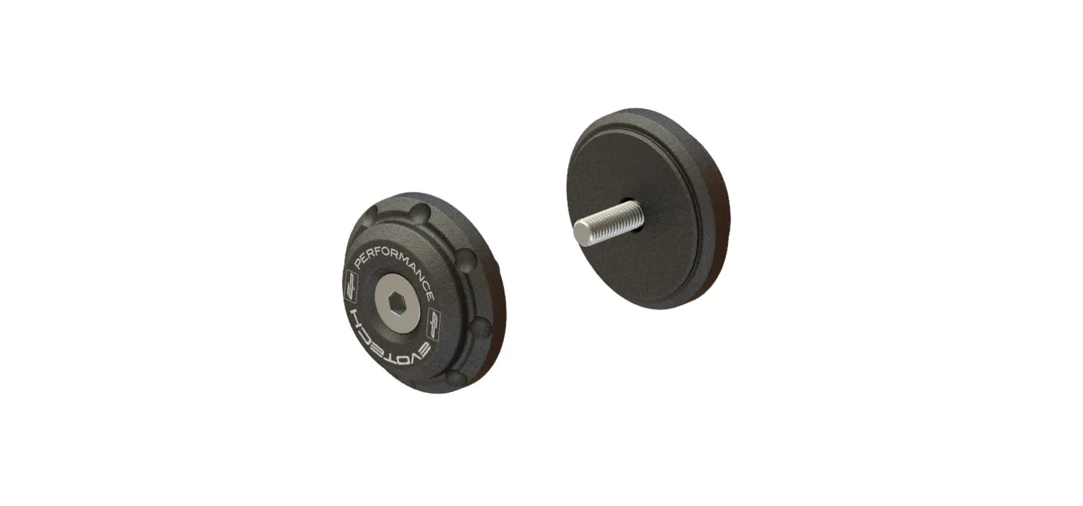 Evotech Bar End Weights for OE handlebar end mirrors - Triumph Trident 660 Triple Tribute Edition (2024 )