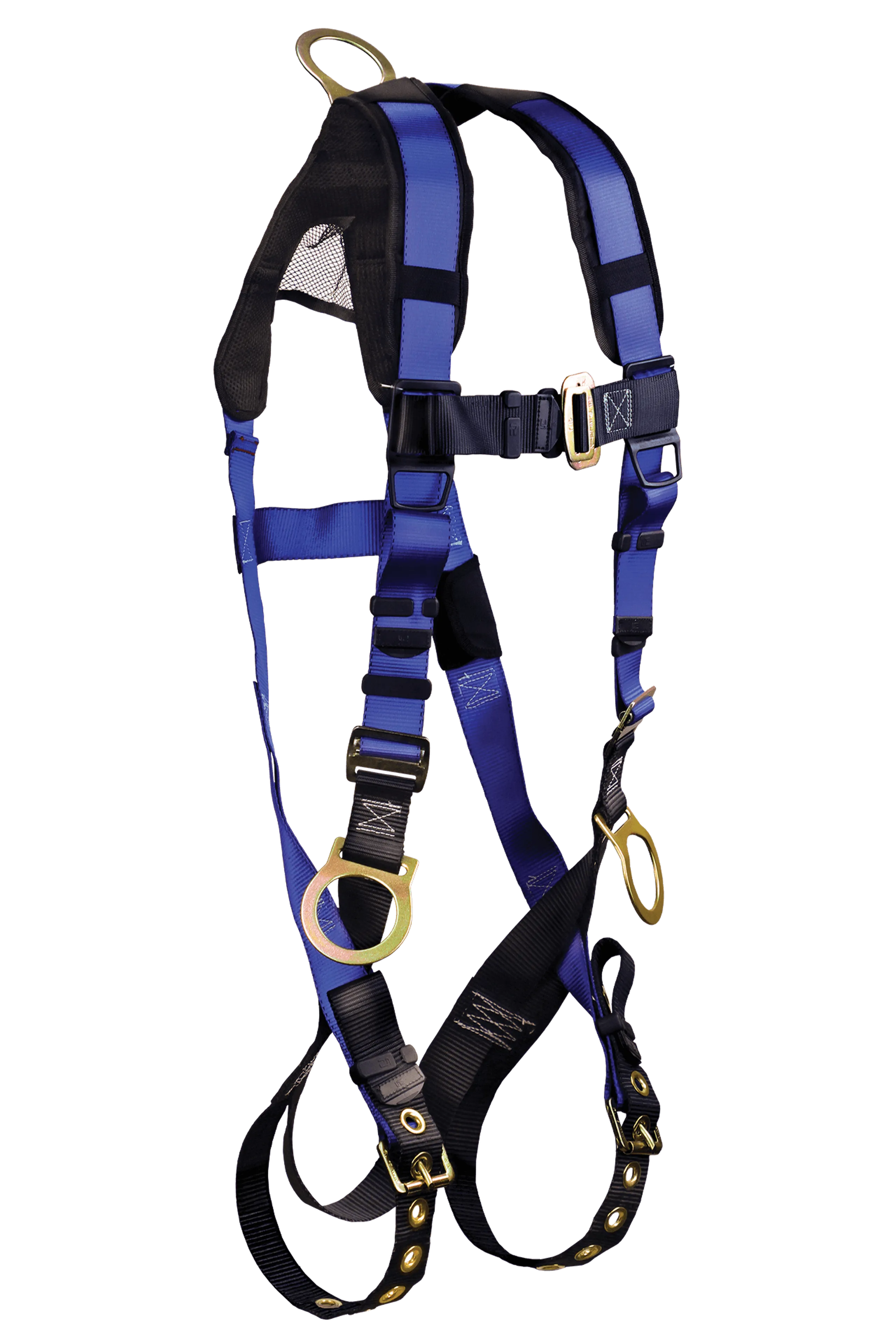FallTech 7018B Contractor  3D Standard Non-belted Full Body Harness, Tongue Buckle Leg Adjustment (each)