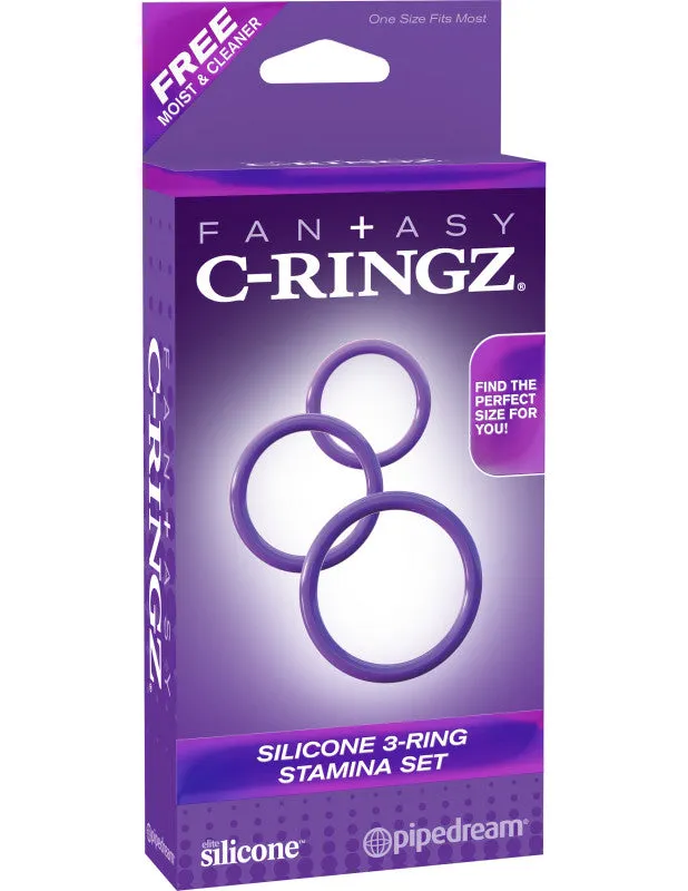 Fantasy C-Ringz Silicone 3 Piece Stamina Set - Purple