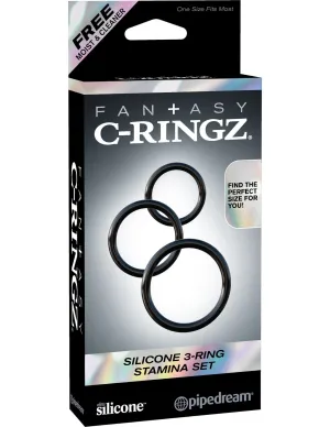 Fantasy C-Ringz Silicone 3-Ring Stamina Set