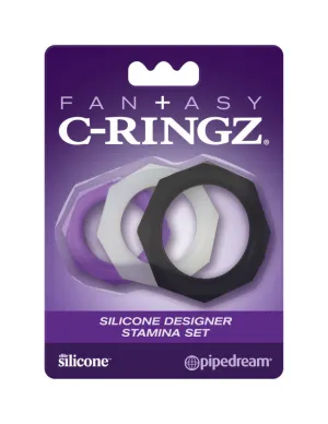 Fantasy C-Ringz Silicone Designer Stamina Set  Purple