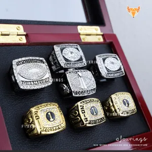 Fantasy Football League (2011/2012/2013/2014/2015/2016/2017) - Championship Rings [7 Ring Set]