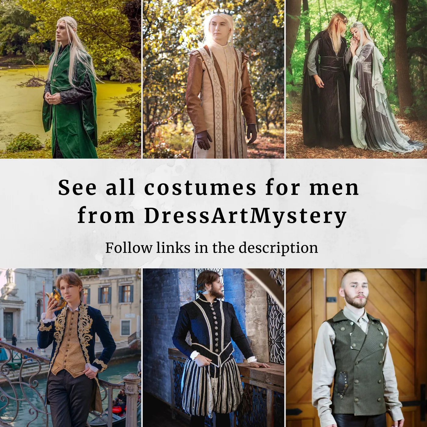 Fantasy Legolas Male Elven jacquard costume