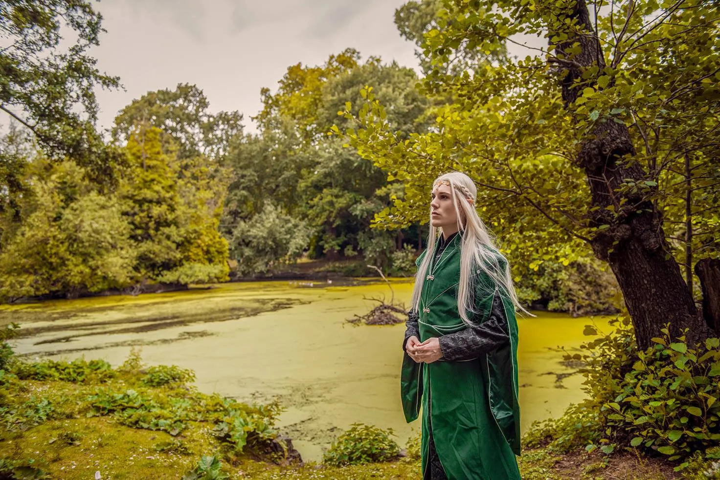 Fantasy Legolas Male Elven jacquard costume