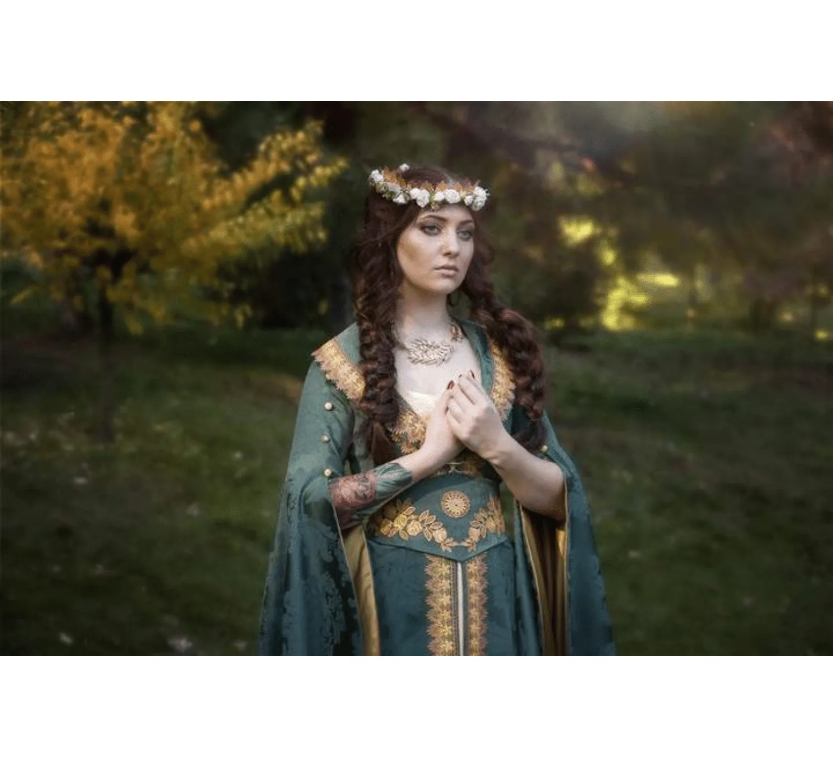 Fantasy medieval fairy elven dress