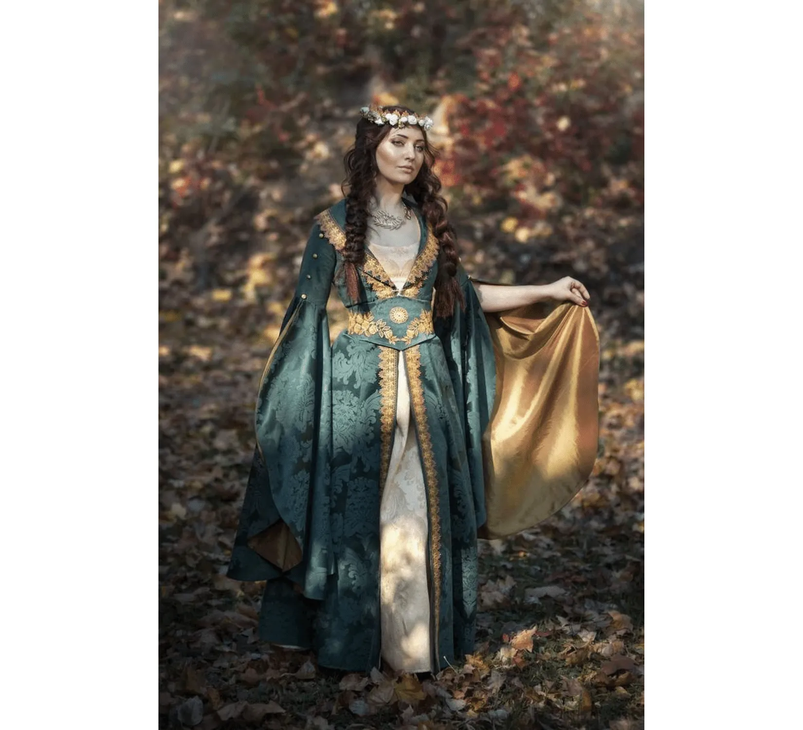 Fantasy medieval fairy elven dress