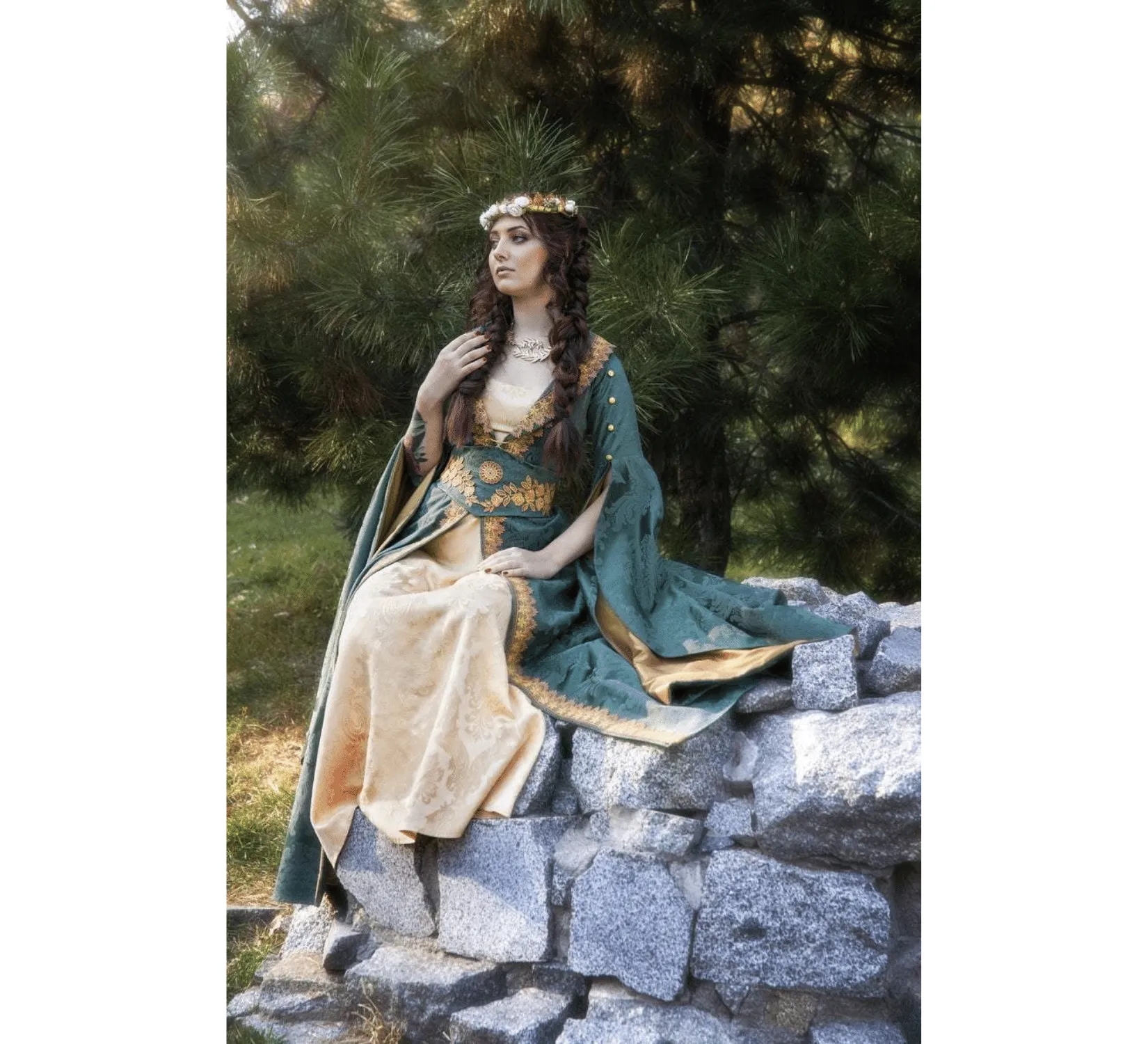 Fantasy medieval fairy elven dress