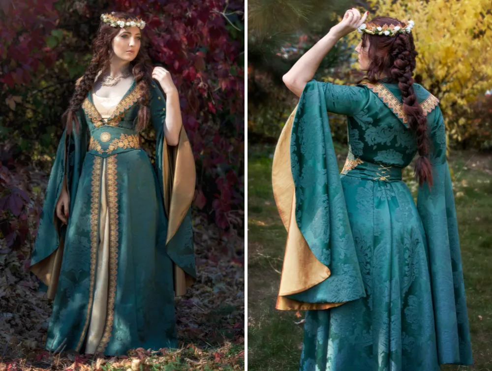 Fantasy medieval fairy elven dress