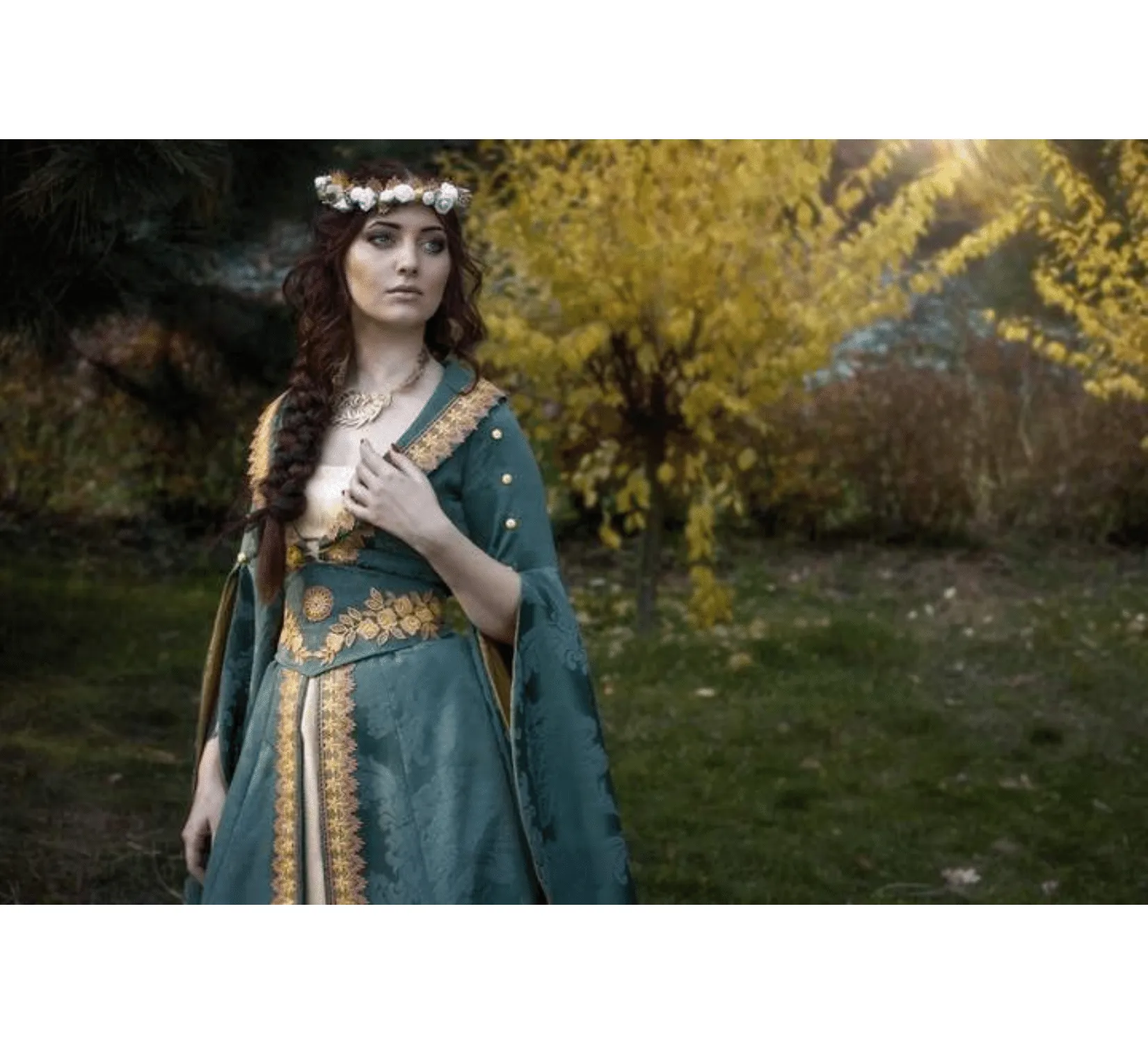 Fantasy medieval fairy elven dress