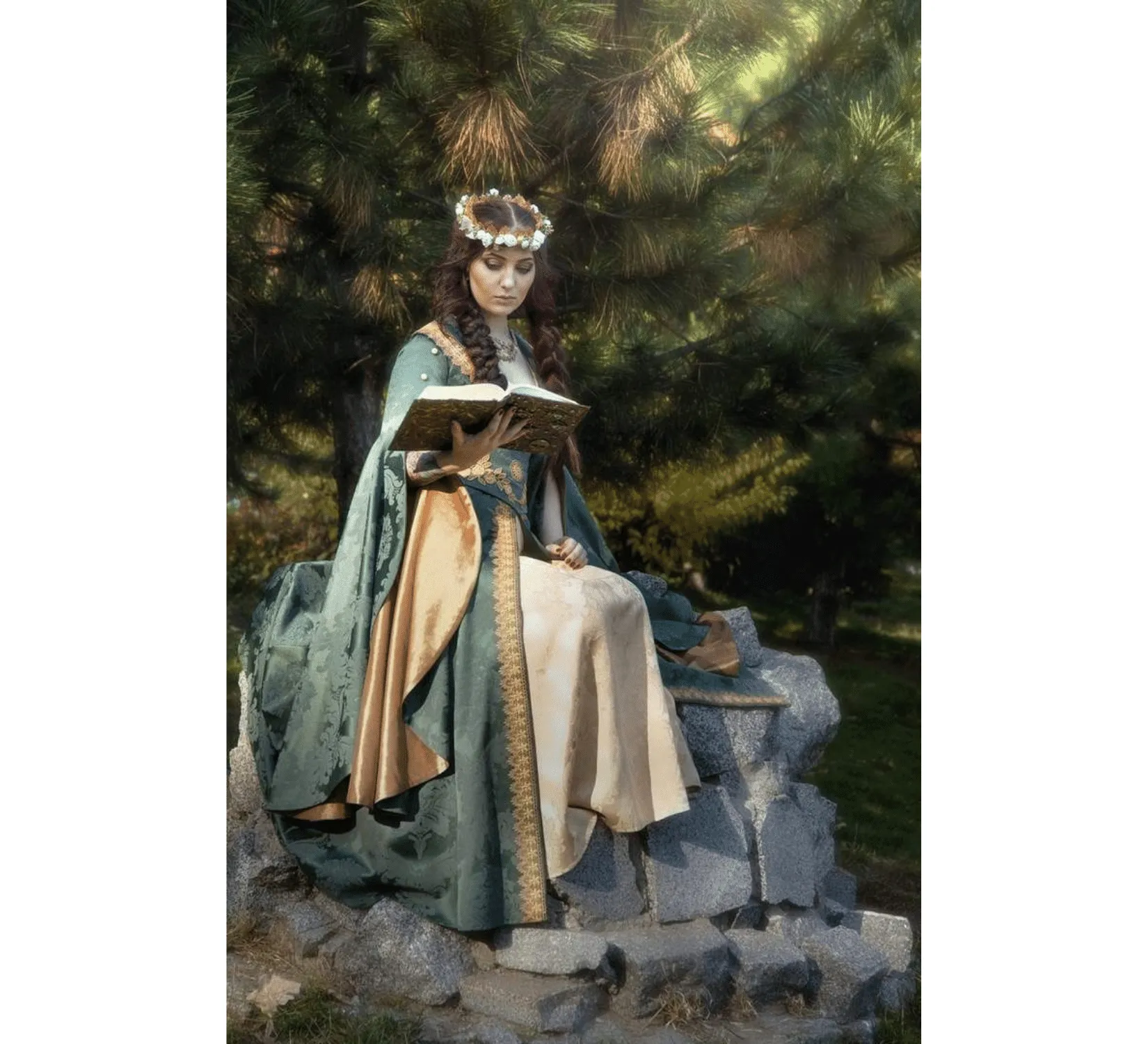 Fantasy medieval fairy elven dress