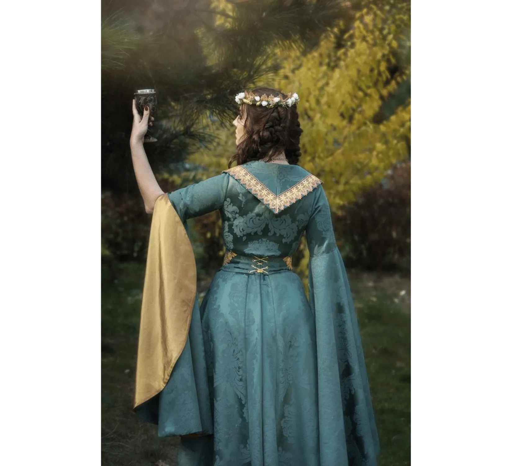 Fantasy medieval fairy elven dress