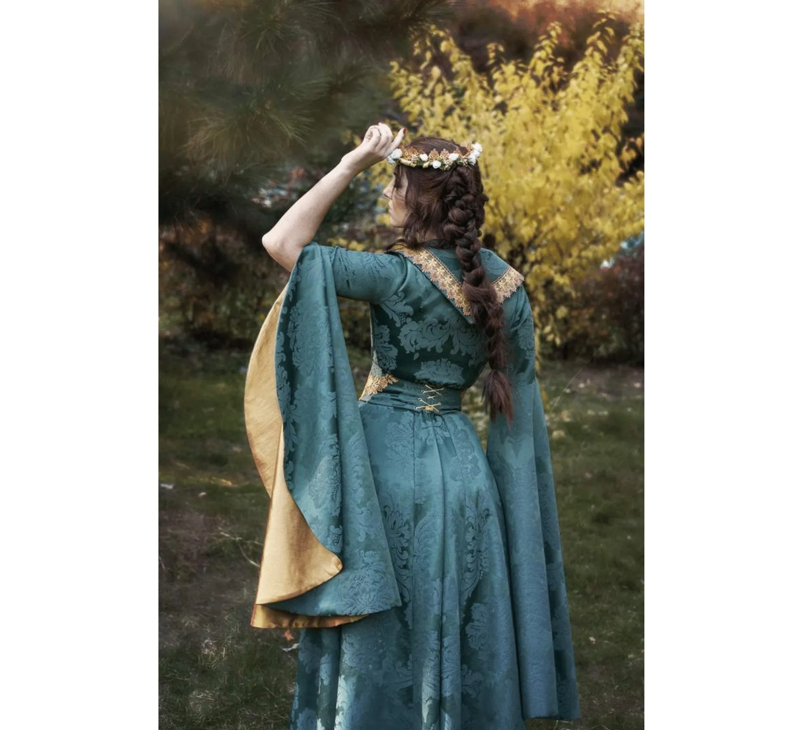 Fantasy medieval fairy elven dress