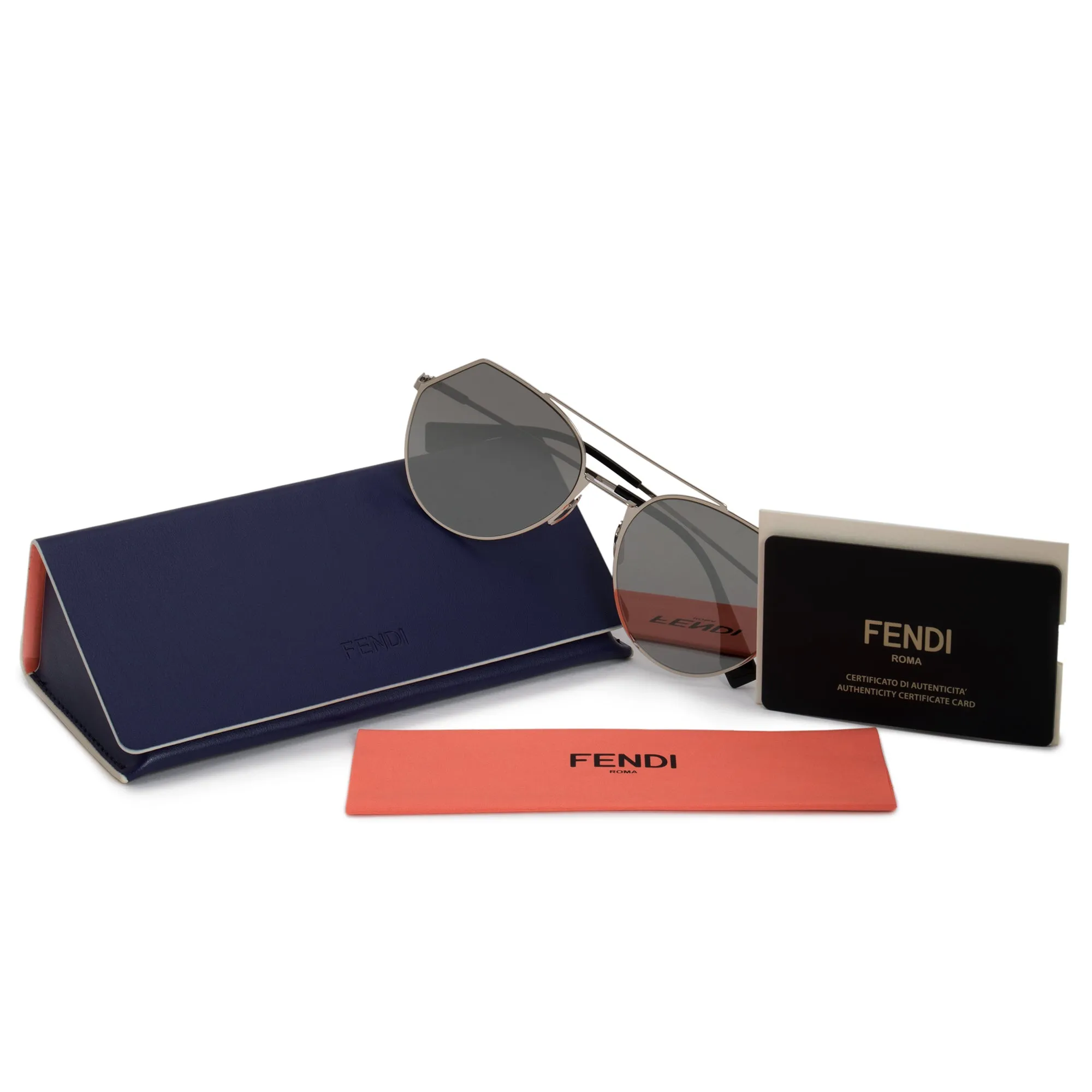 Fendi Eyeline Pilot Sunglasses FF0194S 3YG 0T 55